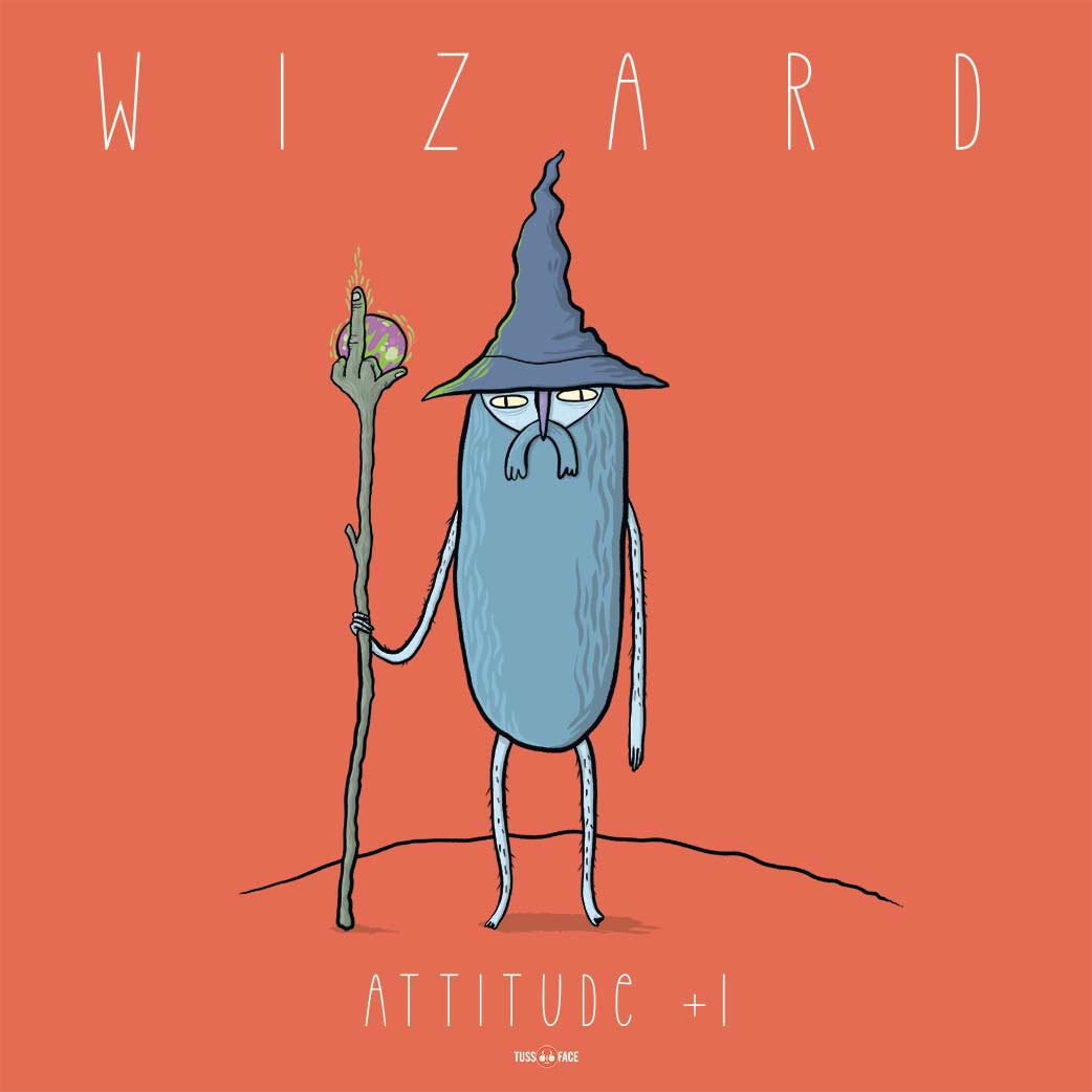 Wizard Attitude +1  - Square Lustre Fine Art Print