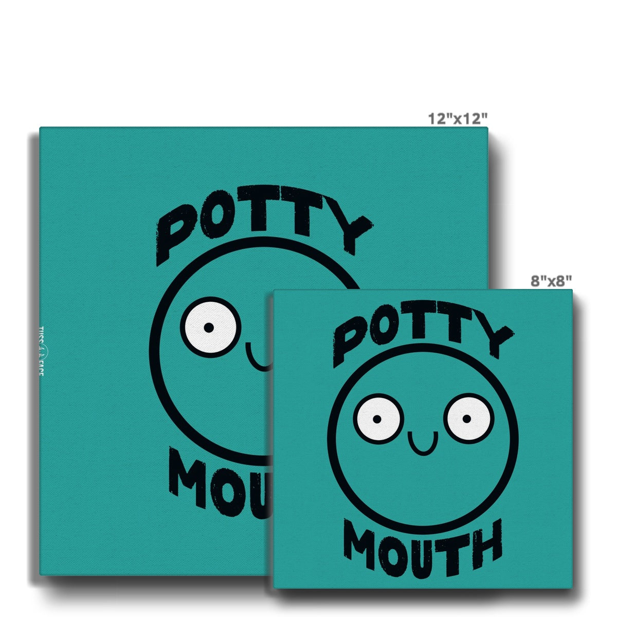 Potty Mouth (Teal) - Eco Canvas